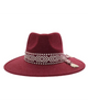 Lauren Felt Panama Brim Hat With Aztec Trim Band