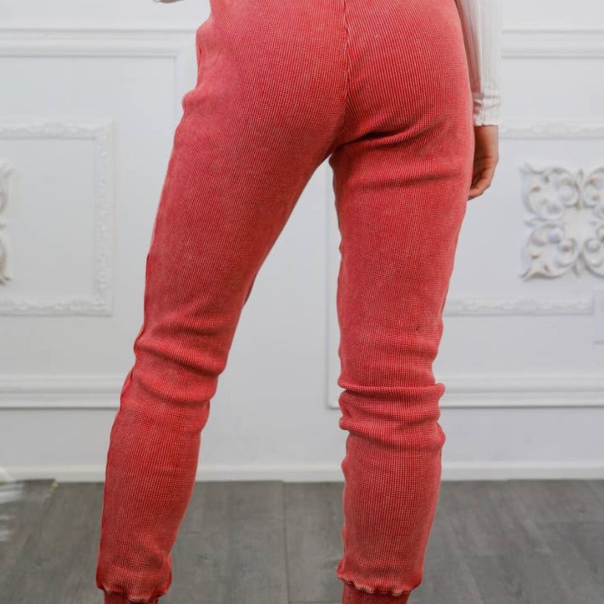 Washed Waist Slim Joggers