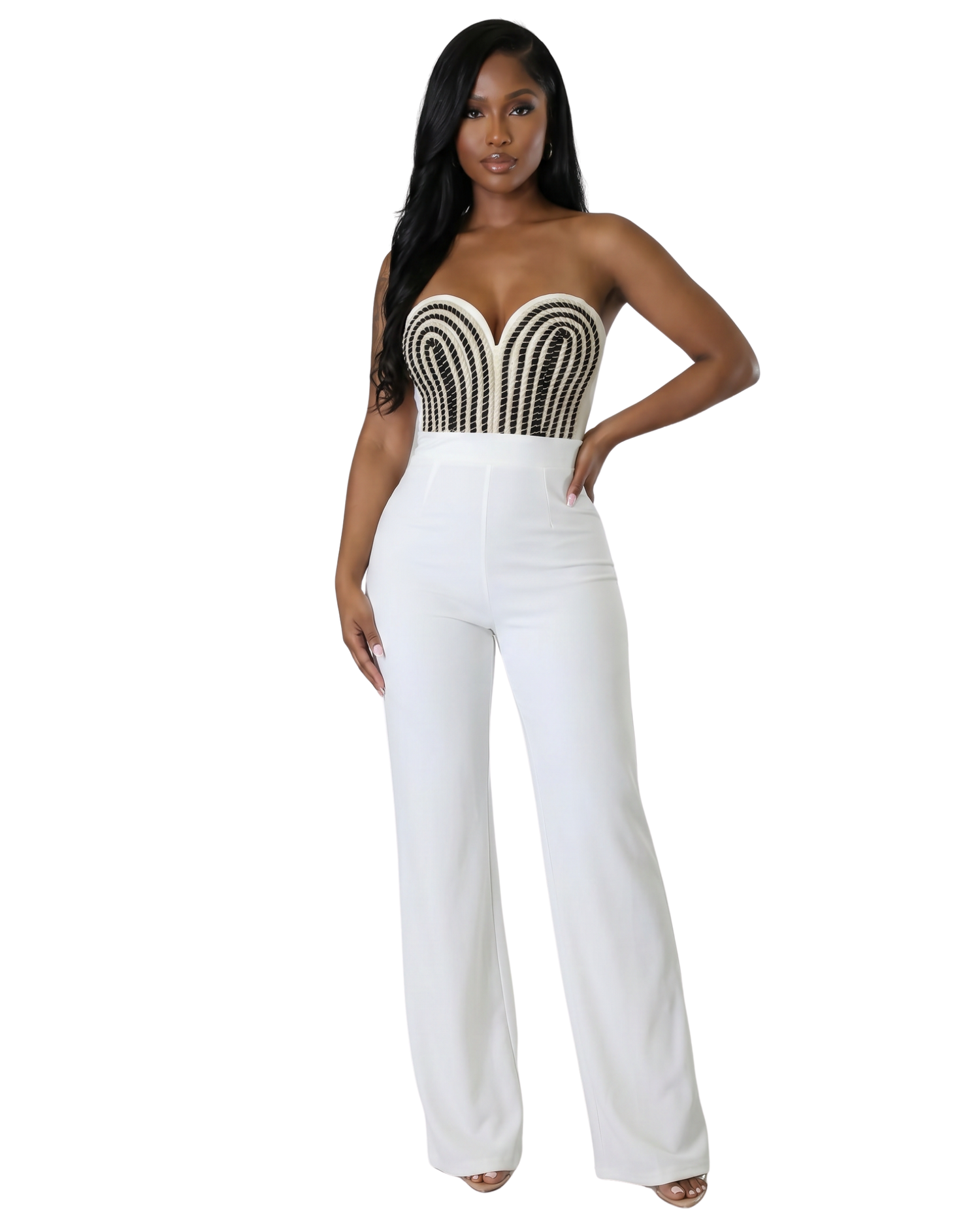 Sculpted Corset Jumpsuit