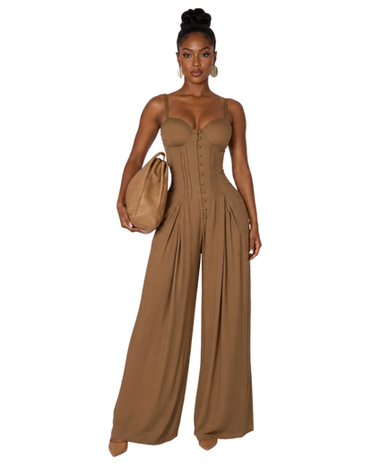 Sienna Corset Wide-Leg Jumpsuit