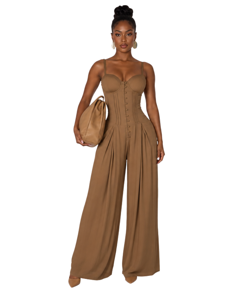 Sienna Corset Wide-Leg Jumpsuit