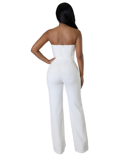 Sculpted Corset Jumpsuit