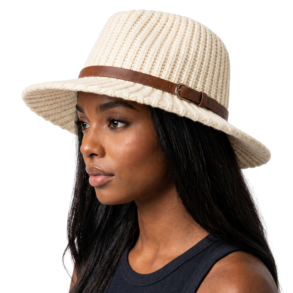 Knit Fedora Hat