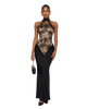 Black Lace Top Maxi Dress