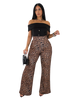 High-Rise Leopard Wide-Leg Pants