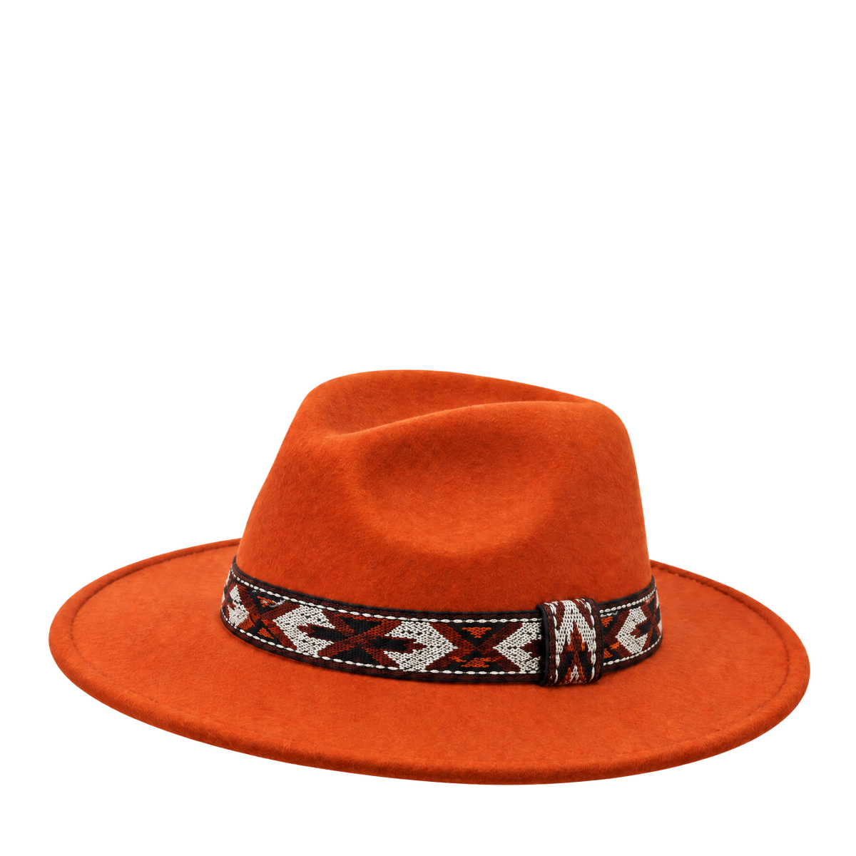Aztec Band Felt Fedora Hat