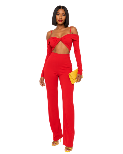 Twist Cut-Out Jumpsuit