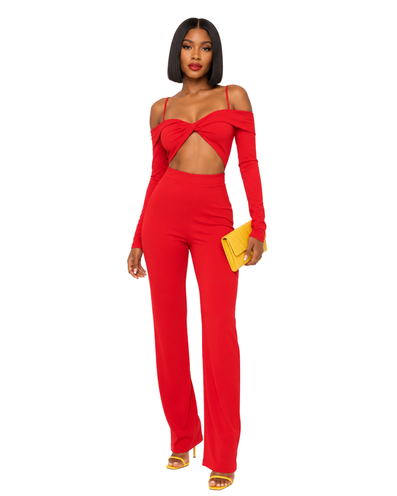 Twist Cut-Out Jumpsuit
