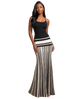 Stripe Knit Maxi Dress