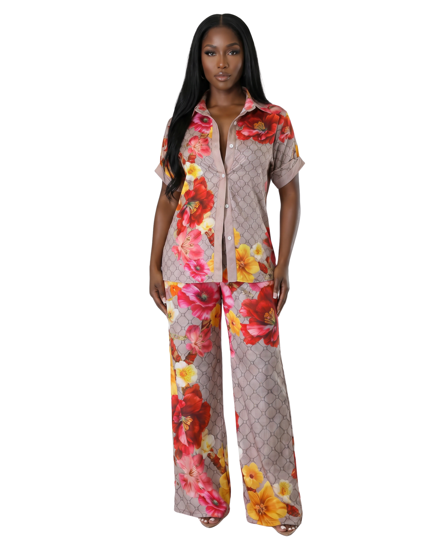Floral Two Piece Lounge Set