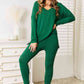 Zenana Lazy Days Full Size Long Sleeve Top and Leggings Set