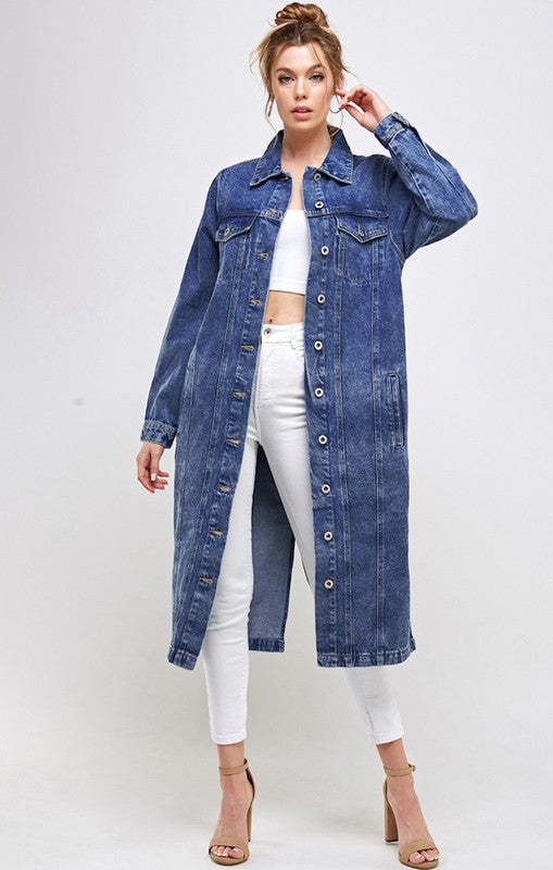 NON-STRETCH THIRD QUARTER DENIM JACKET