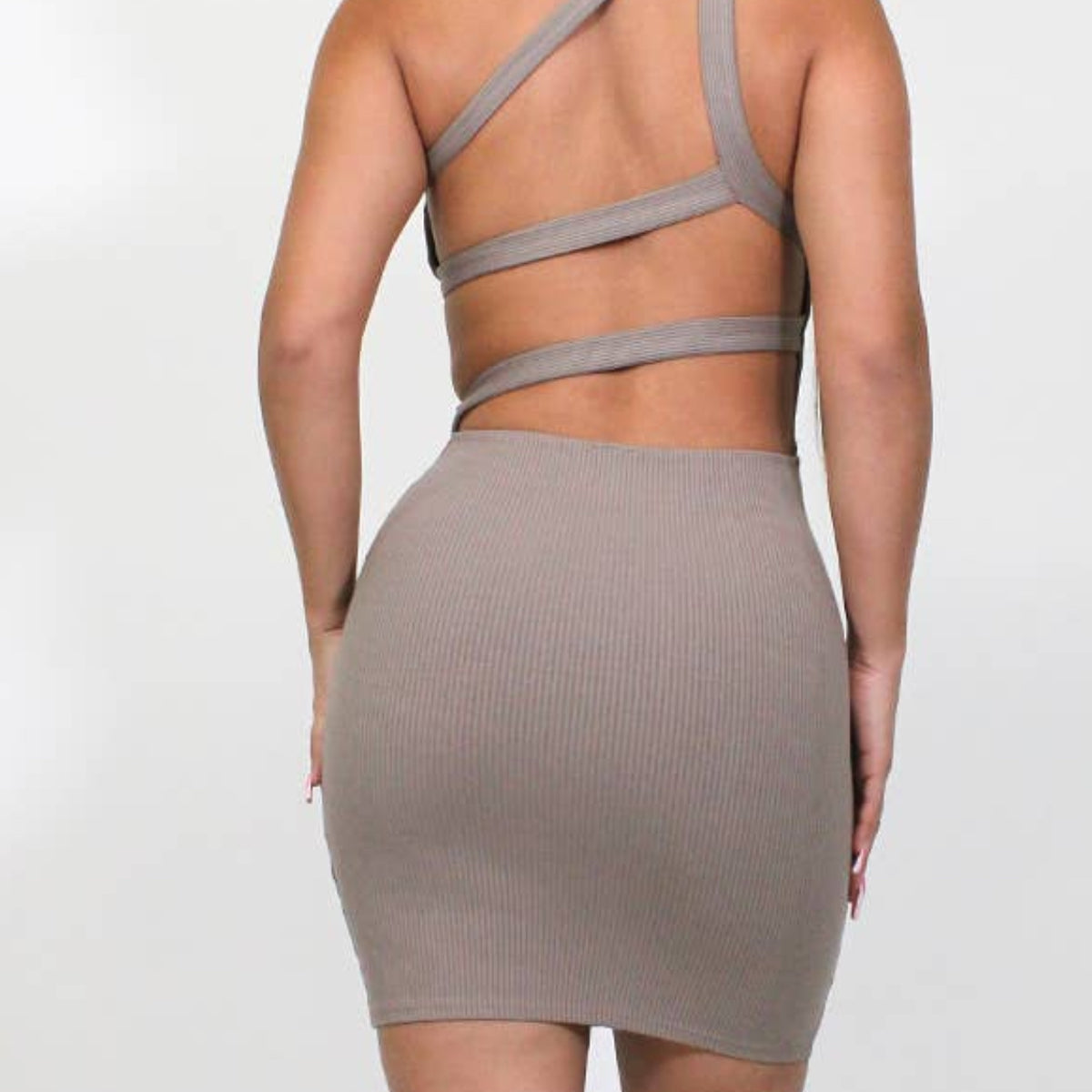 OPEN BACK SPIDER BAND MINI DRESS