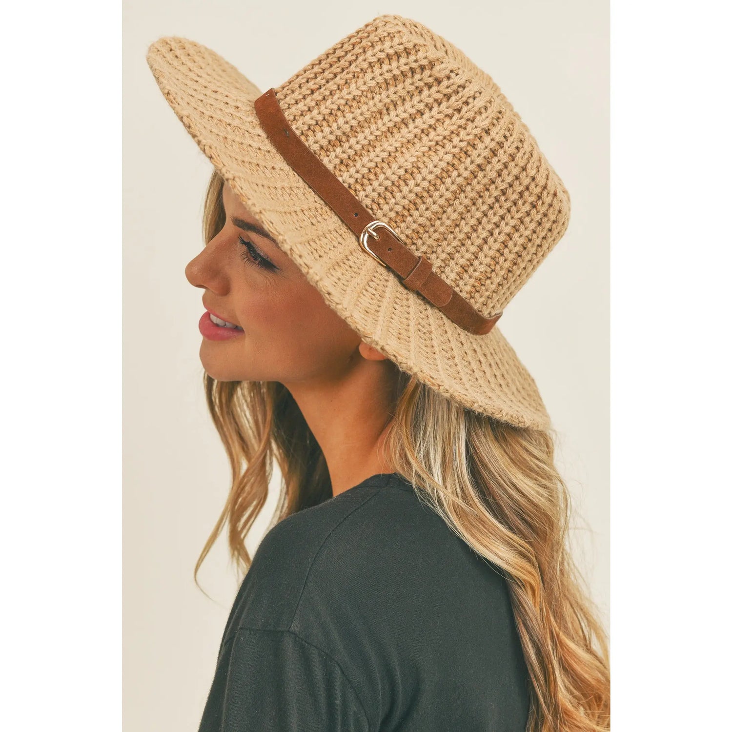 Knit Fedora Hat