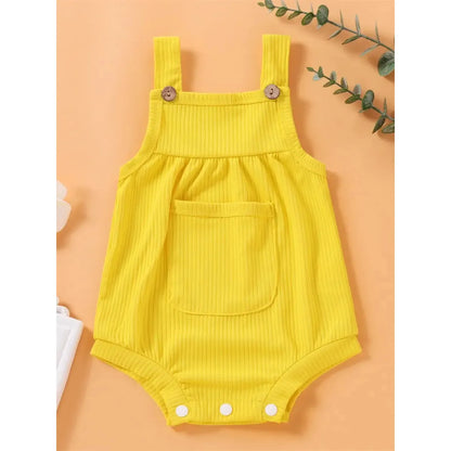 Yellow Kangaroo Pouch Romper